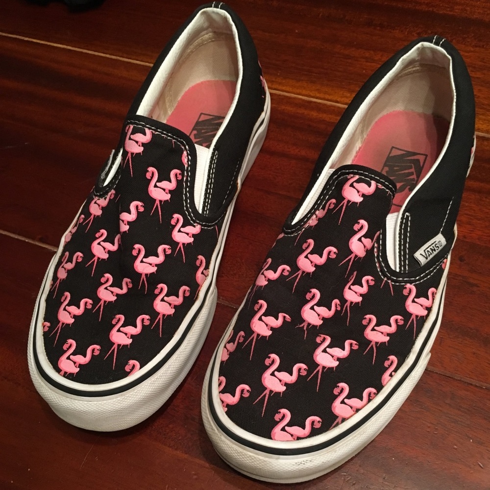 Vans Flamingo Slip Ons